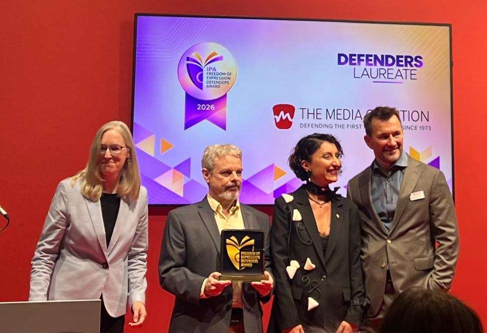 FEDA ödülünü “Media Coalition” adına David Horowitz aldı.