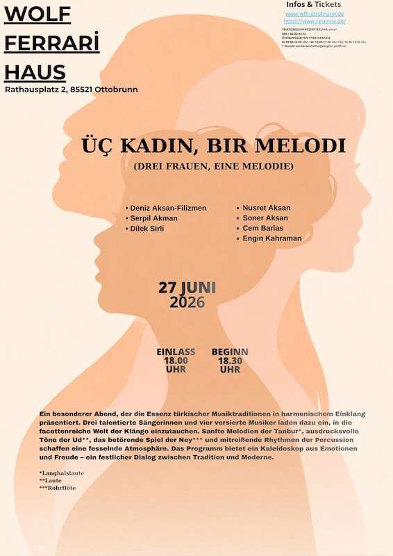 3 Kadın 1 Melodi konser afisi